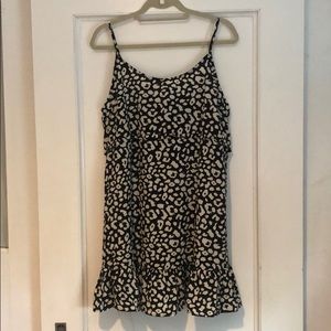 Jodifl black leopard animal print cami dress